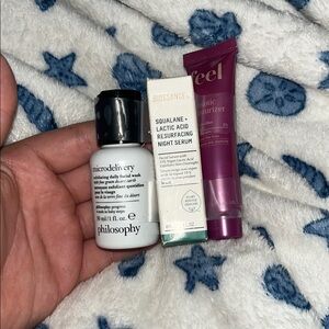 Philosophy Microdelivery Facial Wash and Biossance Night Serum Set